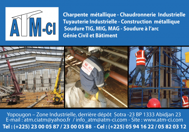ATM-CI (ATELIER DE TRANSFORMATION METALLIQUE & MANUFACTURE DE COTE D'IVOIRE)